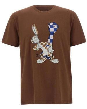 Iceberg Tops ,Bruin ,Katoen Bugs Bunny Print T-Shirt