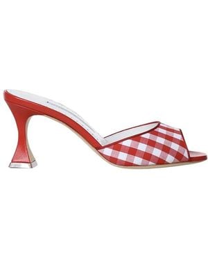 Manolo Blahnik Schoenen ,Rood ,Heeled Mules - Roze