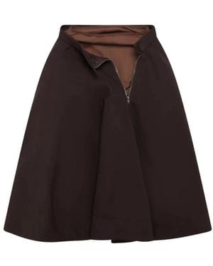 August Barron Unzipped Circle Skirt - Schwarz