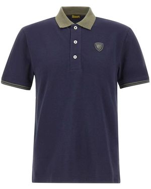 Blauer Polo Shirts - Azul