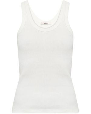 Haikure Sleeveless Tops - White
