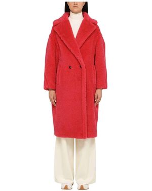 Max Mara Double-Breasted Coats - Rojo