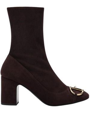 Gucci Enkellaars Met Half Paardenbit - Zwart