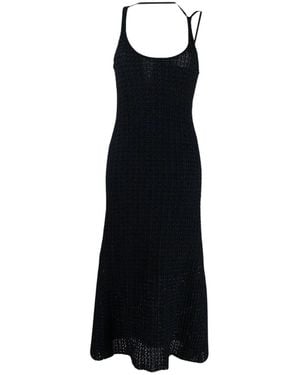 3.1 Phillip Lim Sl Cotton Blend U-Nk Knit Dress - Zwart