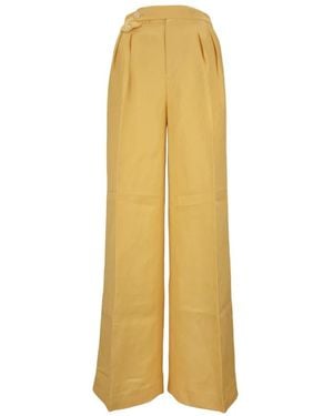 Ralph Lauren Wide Trousers - Yellow