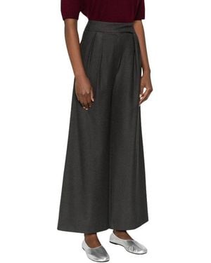 Thelaurent Plissã Broek - Zwart