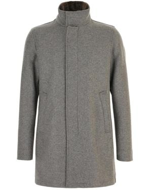 Herno Single-Breasted Coats - Grigio