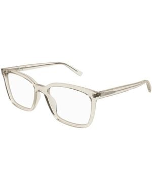 Saint Laurent Square-Frame Glasses - Metallic