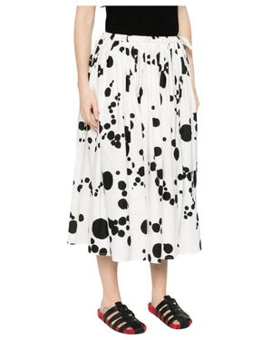 Apuntob Midi Skirts - Negro