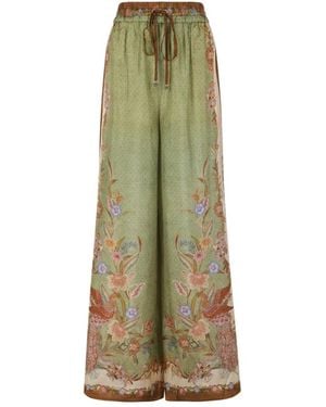 Zimmermann Wide Trousers - Verde
