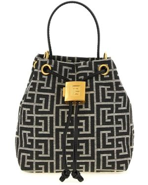 Balmain Mini Pulse Bucket Bag - Zwart
