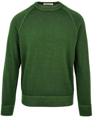 FILIPPO DE LAURENTIIS Round-Neck Knitwear - Green