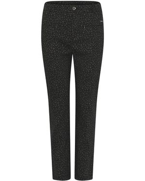 Cro Broeken ,Zwart ,Leer Slim-Fit Broeken
