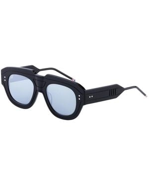 Thom Browne Rechteckige Sonnenbrille Aus Acetat - Blau