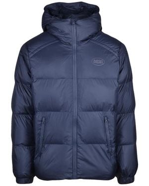 DIESEL Jassen ,Blauw ,Leer Piumino
