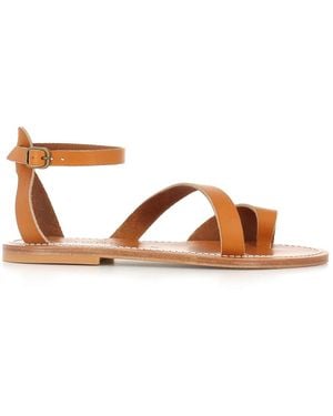K. Jacques Flat Sandals - Brown