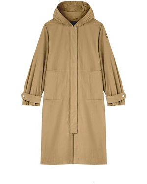 Add Wasserabweisender Baumwollmischparka Mit Kapuze - Natur