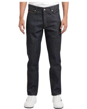 HUGO Jeans ,Blauw ,Katoen Tapered Jeans