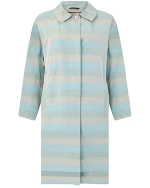 Moorer Single-Breasted Coats - Bleu