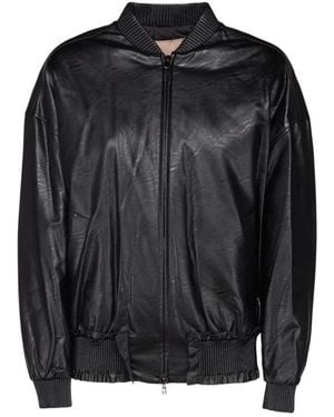 Twinset Leather Jackets - Black