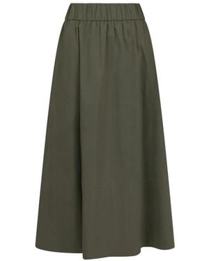 Neo Noir Midi Skirts - Green