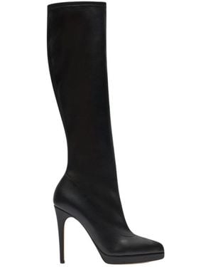Casadei Michelle To The Knee Boot - Black