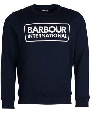 Barbour Large Logo Sweatshirt Navy S - Blue