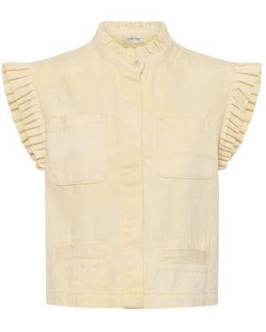 Cream Overhemden ,Geel ,Denim Denim Shirts - Naturel