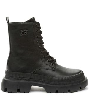 Betsy Lace-Up Boots - Black
