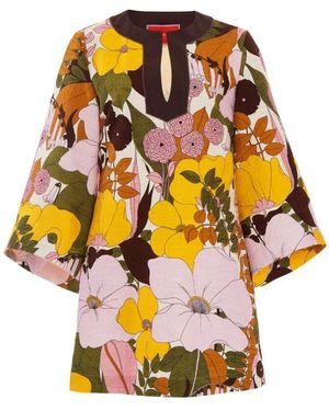 La DoubleJ Bohemian Bow Sleeve Kaftan Kleid - Gelb