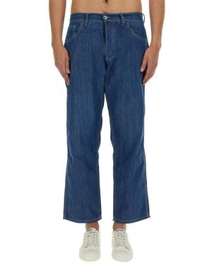 YMC Cropped Jeans - Blue