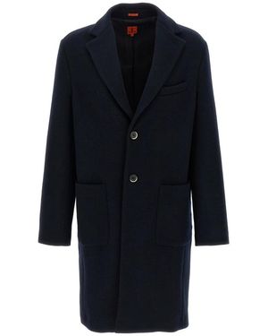 Barena Jassen ,Zwart ,Wol Baron Coat - Blauw