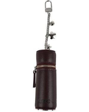 Marc Jacobs Accessoires ,Paars ,Leer The Lipstick Case Bag Charm