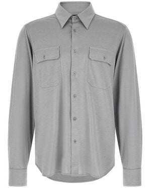 Tom Ford Militär-Inspirierte Hemd - Grau