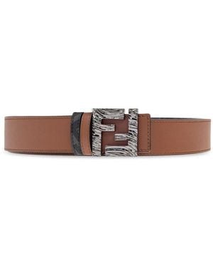 Fendi Ff Squared Belt - Bruin