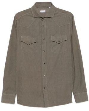 Brunello Cucinelli Casual Hemden - Grijs