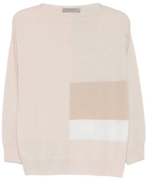 D.exterior Round-Neck Knitwear - Natural