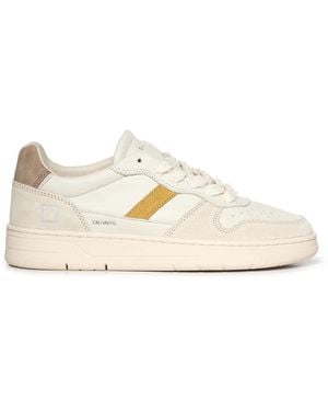 Date Schoenen ,Wit ,Katoen Court 2.0 Sneakers