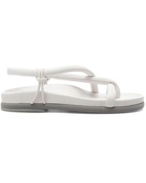Ixos Schoenen ,Wit ,Leer Flat Sandalen