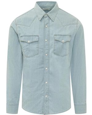 Tela Genova Camicia - Blau