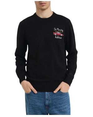 MC2 Saint Barth Round-Neck Knitwear - Black