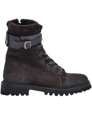 Eleventy Lace-Up Boots - Noir