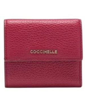 Coccinelle Metallic Soft Mini-Geldbörse - Lila