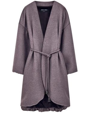 Giorgio Armani Caban Coat - Lila