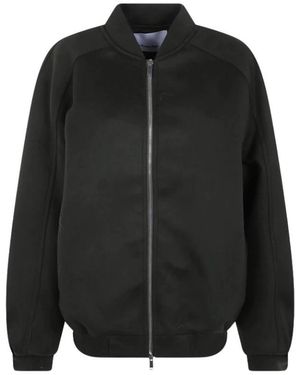 Frankie Shop Elinor Oversized Bomberjack - Zwart