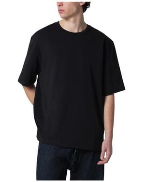 Studio Nicholson Tops ,Zwart ,Katoen Lay Boxy Fit T-Shirt