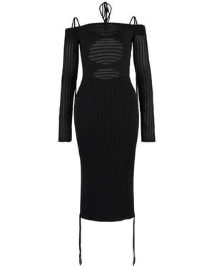 ANDREA ADAMO Knitted Dresses - Black