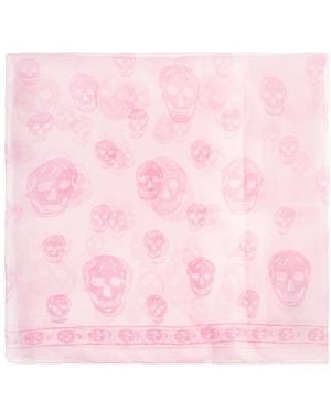 McQueen Silky Scarves - Rosa