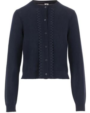 THE GARMENT Wollstrickjacke - Blau