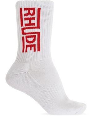 Rhude Socks - White
